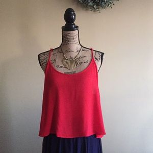 Red tank top